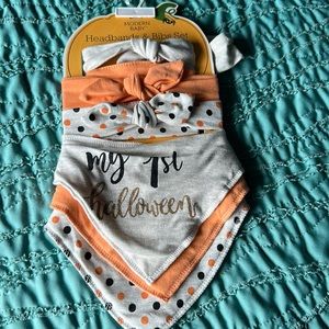 Headband and bib set six pieces